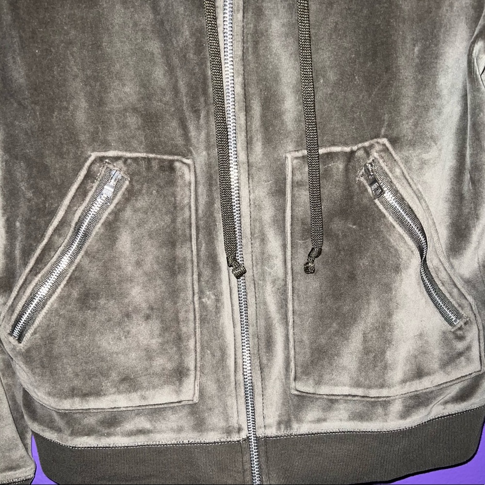Banana Republic Women's Velour Hoodie jacket - Picture 3 of 5